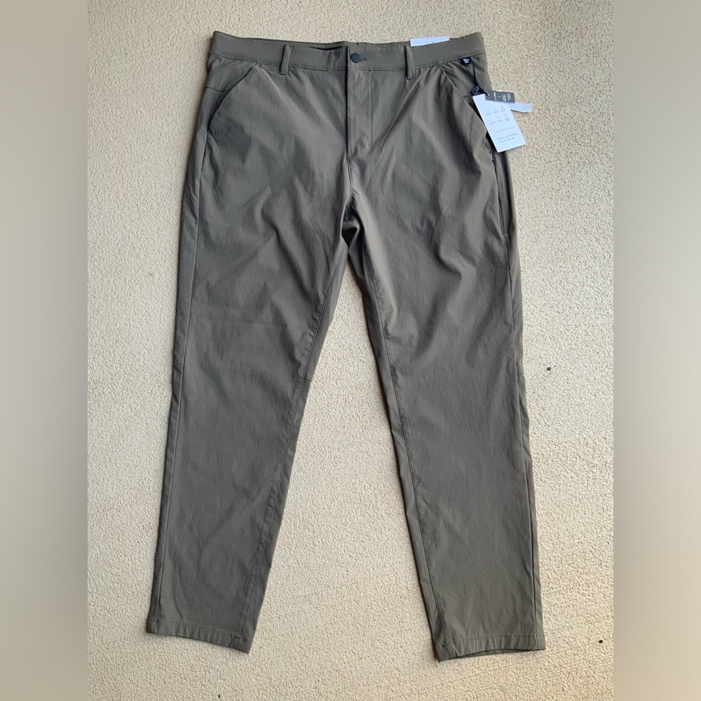 PROJEK RAW Tech Apparel 360 Stretch Coffee Casual Pants Men’s Size 36 BRAND NEW